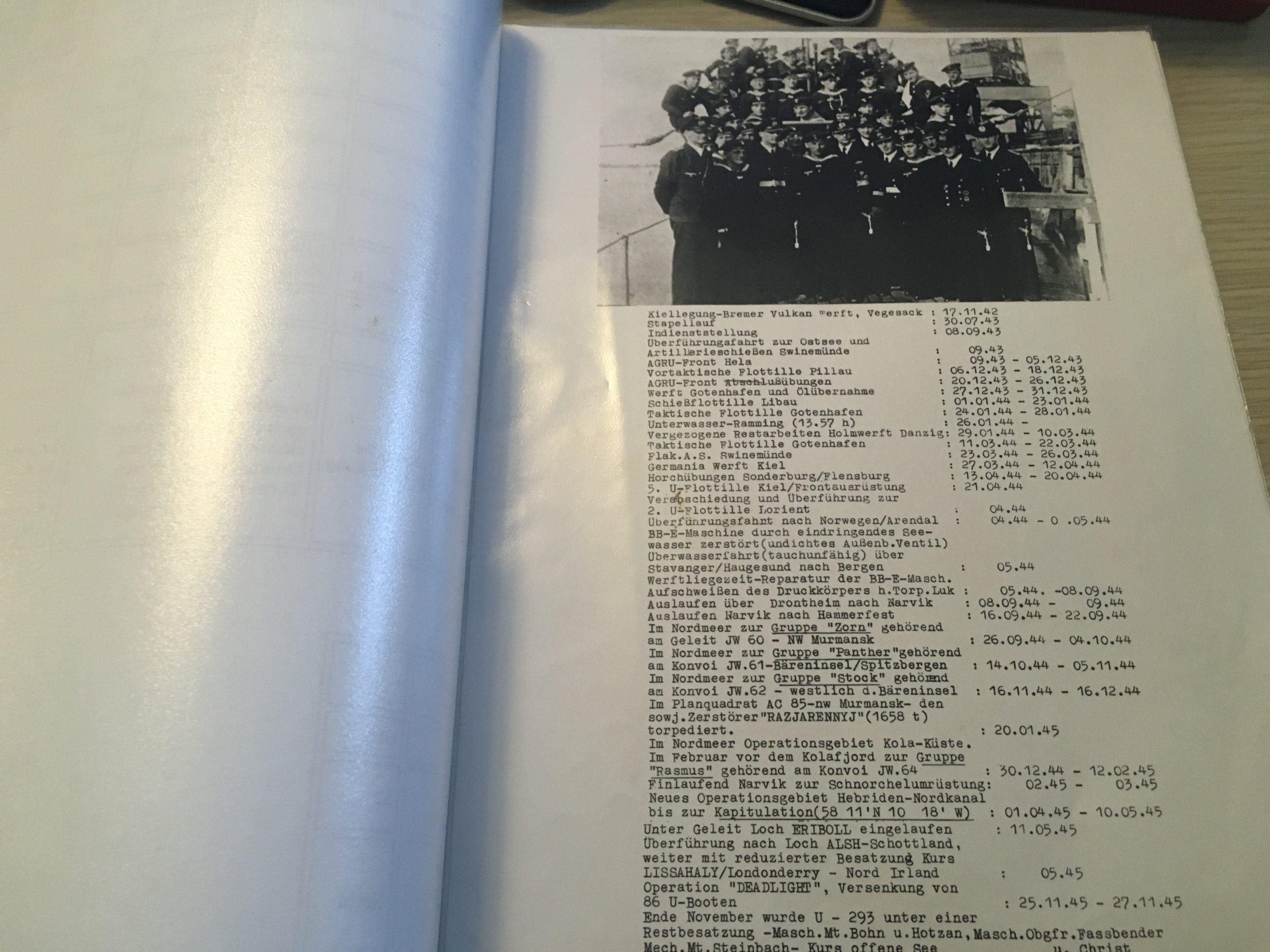 Soldbuch group Leutnant U-Boat service U-293 Kapitänleutnant - Image 15