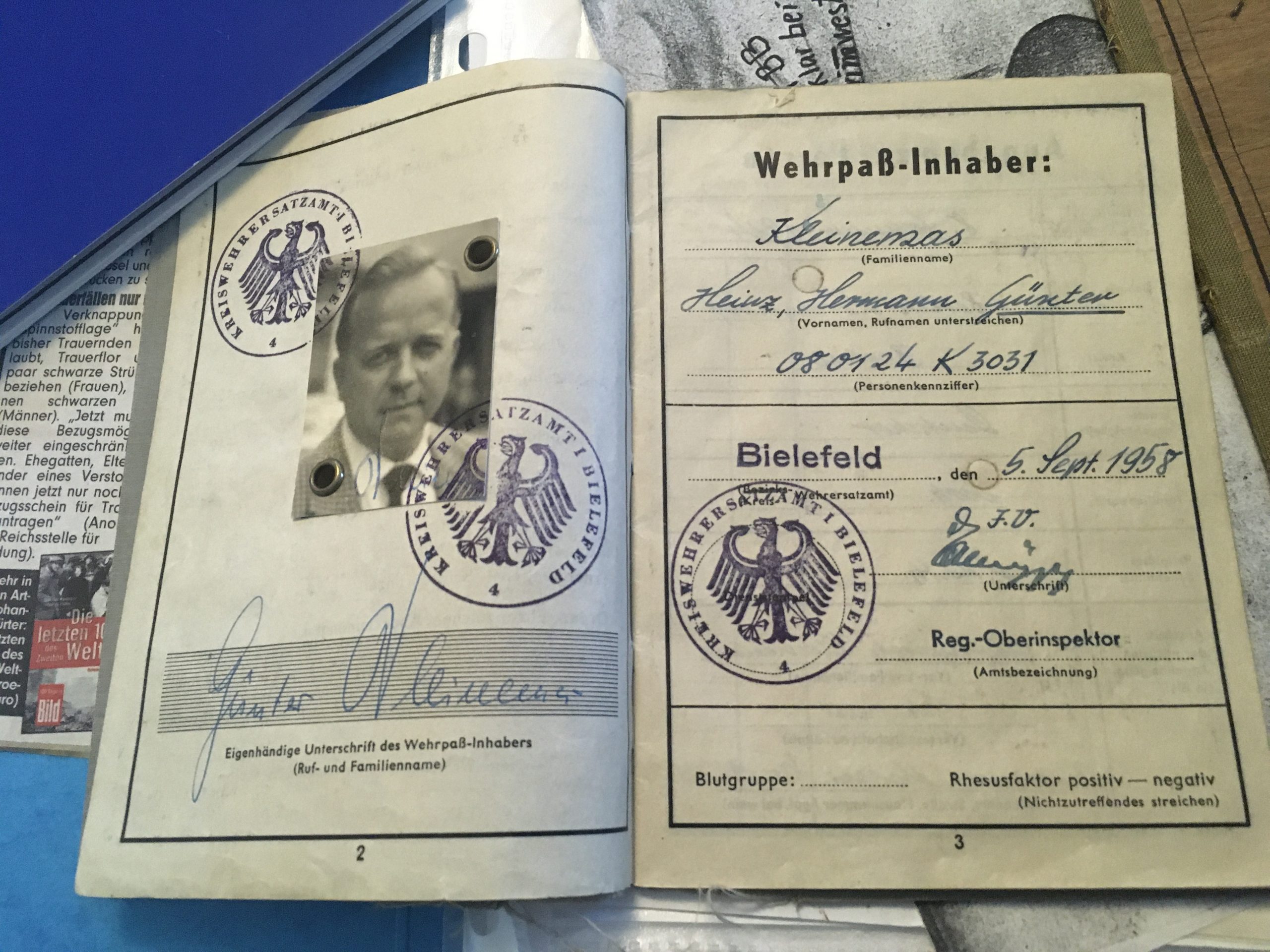 Soldbuch group Leutnant U-Boat service U-293 Kapitänleutnant - Image 21