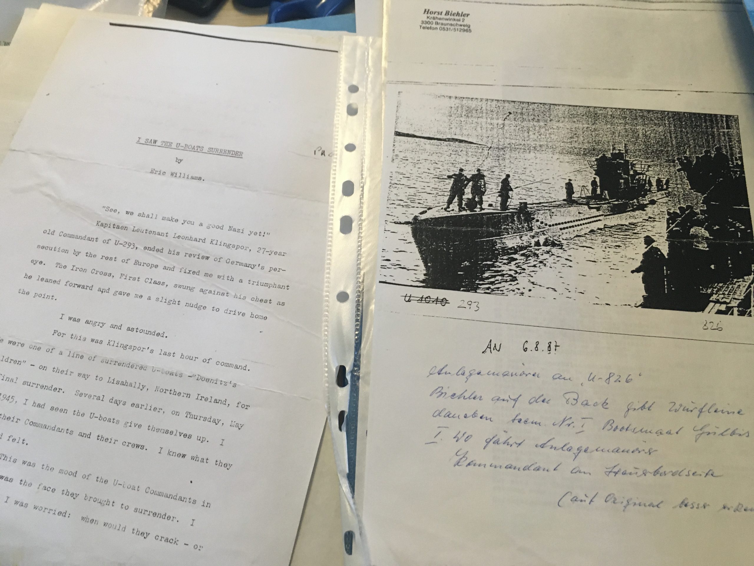 Soldbuch group Leutnant U-Boat service U-293 Kapitänleutnant - Image 27