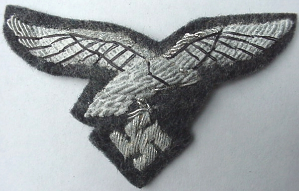 Cap eagle hand embroidered for an officer