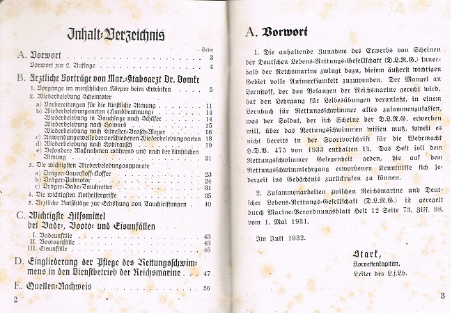 Reichsmarine instruction book for life saving swimmers 1933 - Image 3