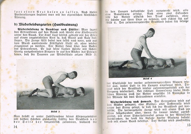 Reichsmarine instruction book for life saving swimmers 1933 - Image 4