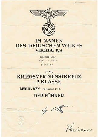 KVK2 with envelope and photo 1944 Siemens employee Dresden - Image 2