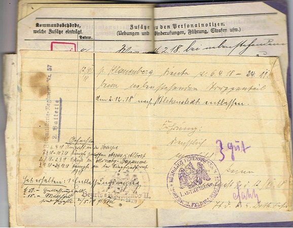 Militärpass and documents Artillery Russia and France - Image 5