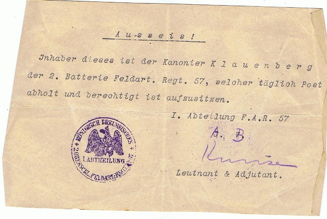 Militärpass and documents Artillery Russia and France - Image 6