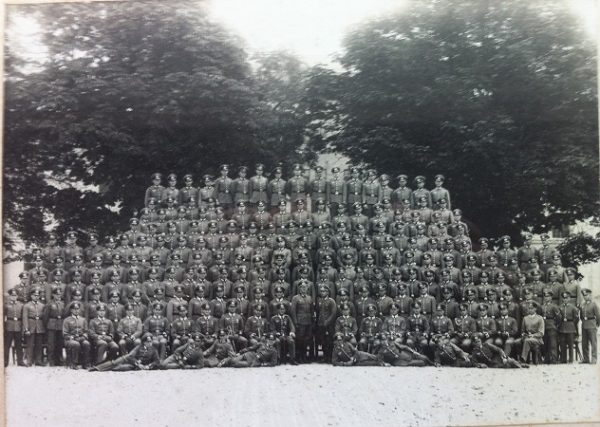 Large framed company photo Kraftfahr-Abt. 7 Munich 1937 - Image 4
