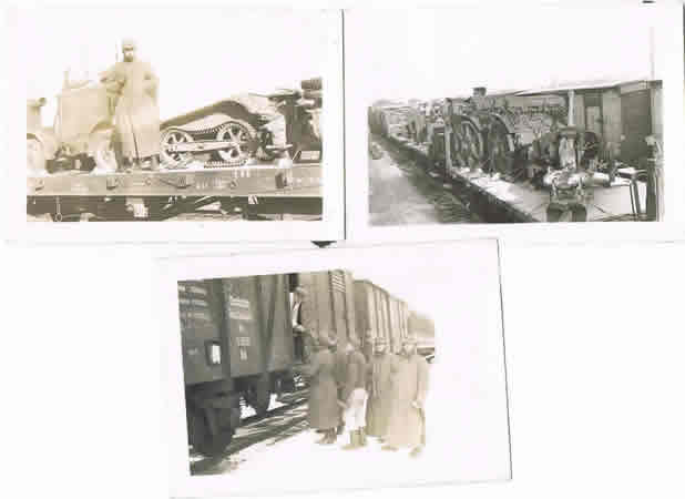 Three photos transport Luftwaffe soldiers and vehicles by train