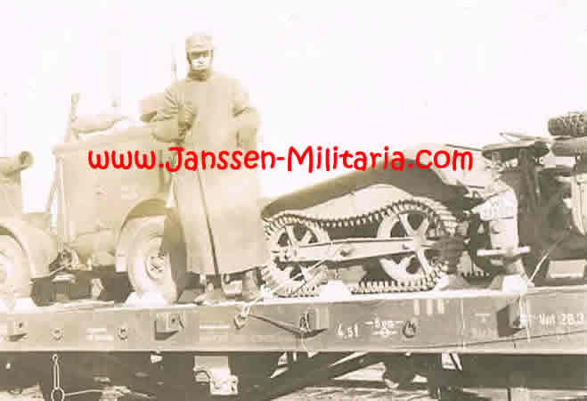 Three photos transport Luftwaffe soldiers and vehicles by train - Image 2
