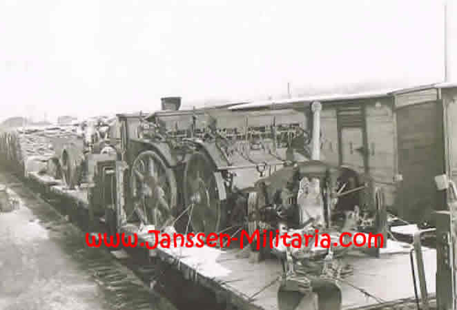 Three photos transport Luftwaffe soldiers and vehicles by train - Image 3