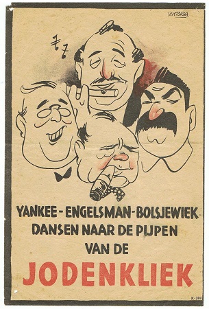 German anti Jewish poster Yankee-Engelsman... Holland