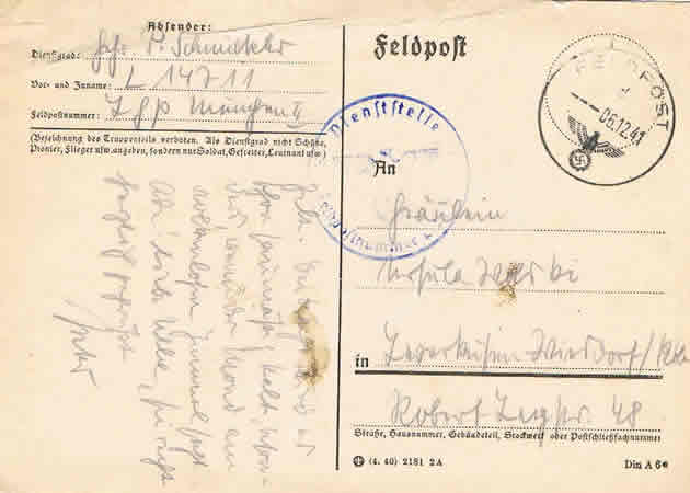 Lot field post NCO Luftwaffe Flak-Abteilung 354 Italy - Image 4