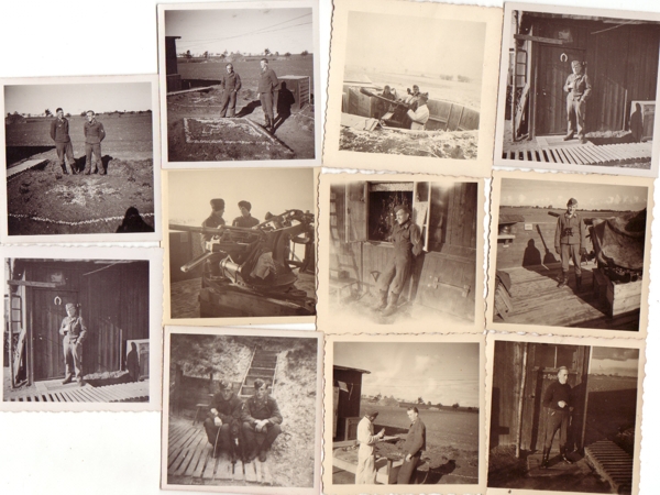 Lot 11 photos Luftwaffe light Flak unit Rostock