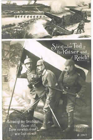 Patriotic fieldpost card Zeppelin unit Feldtrupp für Luftschiffe