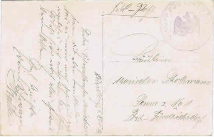 Patriotic fieldpost card Zeppelin unit Feldtrupp für Luftschiffe - Image 2
