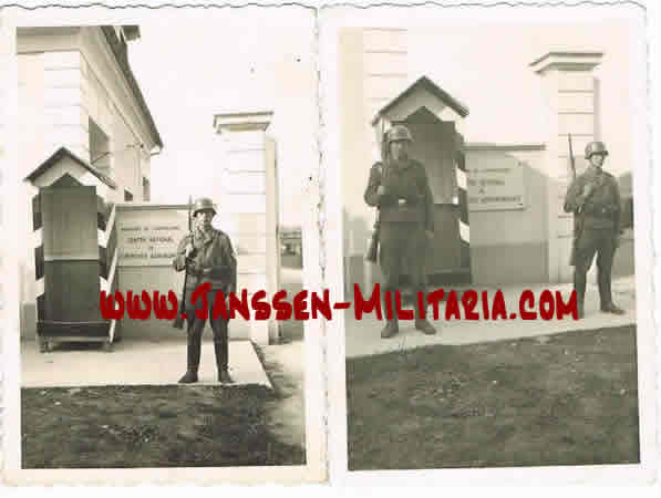 Two photos Luftwaffe guards Versailles France 1940