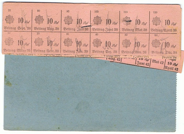 Luftschutz memberships card Hamburg 1934 - Image 2