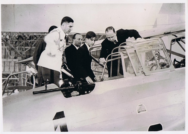 Yugoslavia press photo King Peter II aviation exposition 1938