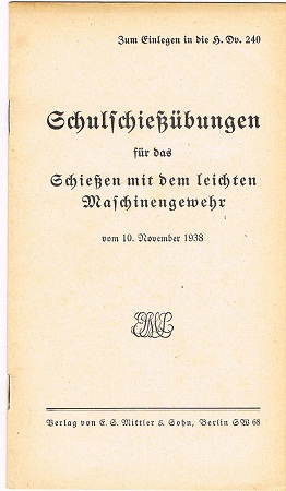 Maschinengewehr Schulschiessübungen 1938 MG schooling