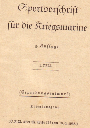 Kriegsmarine manual 1938 sport education #1 - Image 2