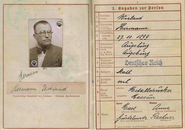 Wehrpass 1940 masseur Augsburg - Image 3