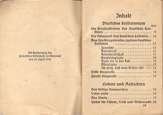 Feldgesangbuch official Wehrmacht Luftwaffe field prayers book - Image 3