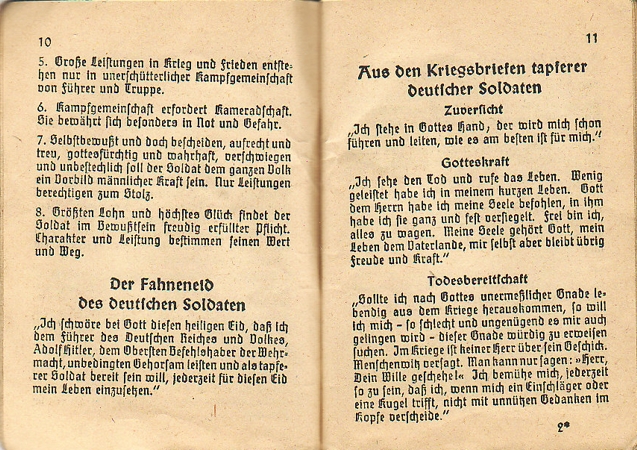 Feldgesangbuch official Wehrmacht Luftwaffe field prayers book - Image 4