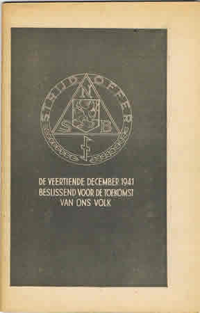 NSB propaganda booklet de veertiende december 1941