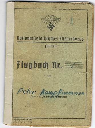 NSFK glider pilot pass 1943 Sturm Nürnberg Reichenbach