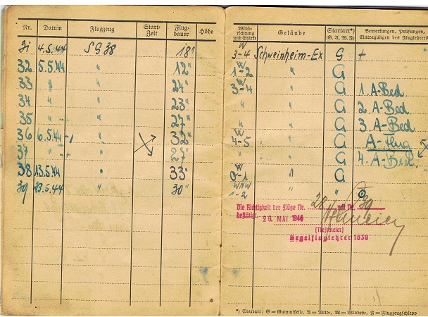NSFK glider pilot pass 1943 Sturm Nürnberg Reichenbach - Image 6