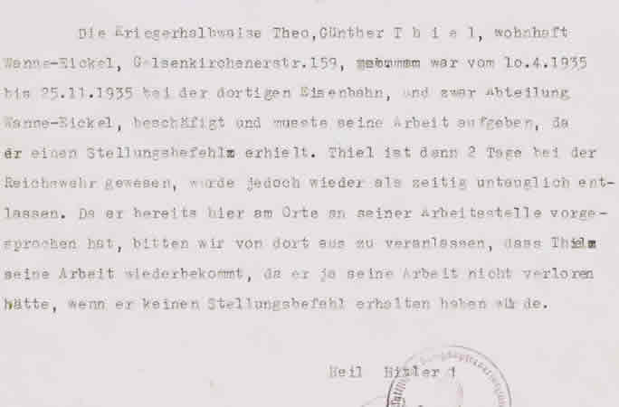 NSKOV document 1935 Ortsgruppe Wanne-Eickel Reichsbahn - Image 3