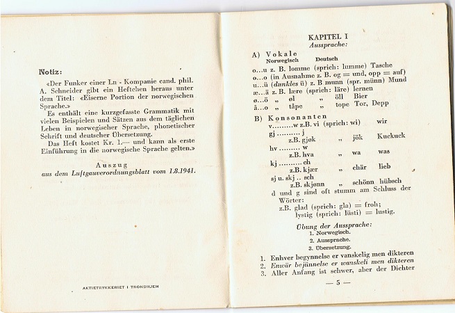 Dictionary for soldier in Norway 1941 - Image 4
