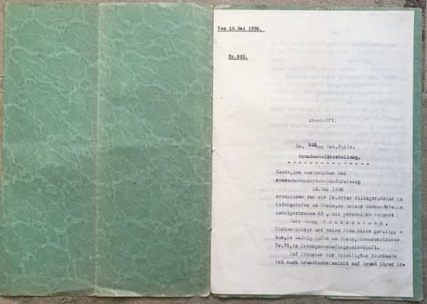 Notarial act Ludwigshafen 1938 regarding land charge - Image 2