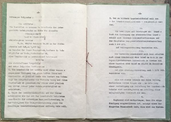 Notarial act Ludwigshafen 1938 regarding land charge - Image 3