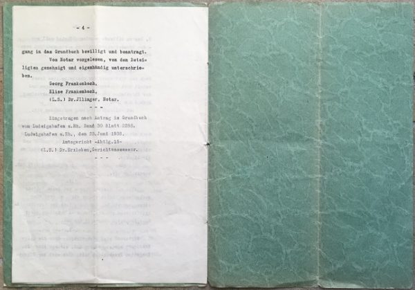 Notarial act Ludwigshafen 1938 regarding land charge - Image 4
