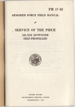 US-Army field manual 105mm howitzer self propelled 1942 - Image 2