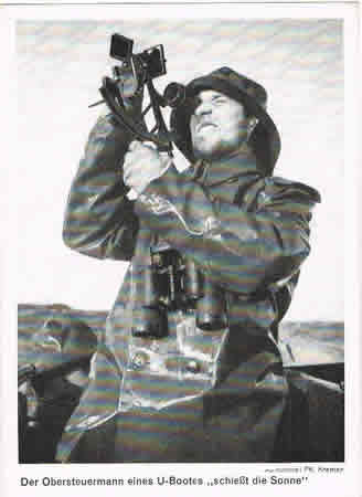 Kriegsmarine U-boat post card navigation device