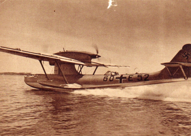 Post card Luftwaffe Der Adler Do18 Dornier