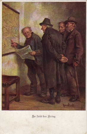 Postcard Bavarian comity for medical war volunteers