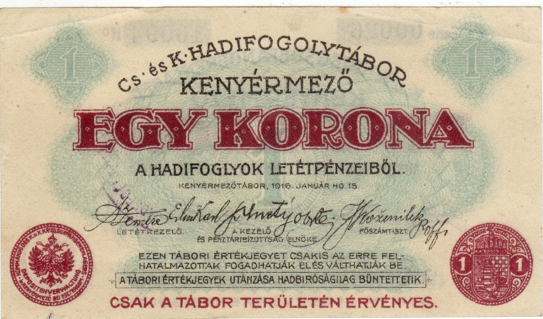 Money POW camp Kenyermezo Hungary 1916 - Image 2