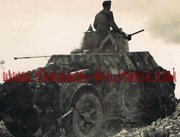 Press photo war reporter armored vehicle eastern front 1944 - Image 3