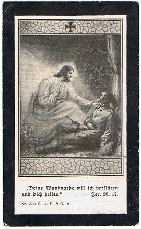 Obituary card soldier 3.Armierungs-Bataillon heart attack 1915 - Image 2