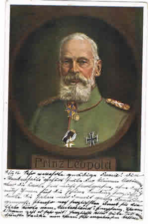 Fieldpost card Prinz Leopold 1916 Hauptmann 5.Reserve-Division