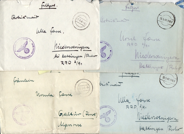 Lot field post Leutnant Luftwaffe Flak-Regiment 46 Köln