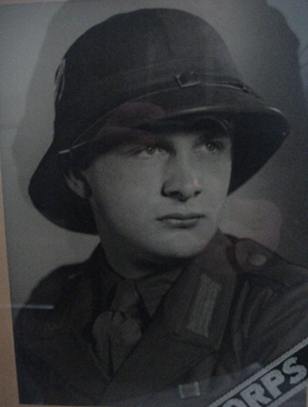 Framed photo Africa Corps soldier and cuff title Afrikakorps - Image 2