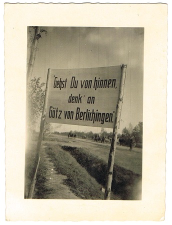 Photo road sign 17. SS-Panzergrenadier-Division Russia