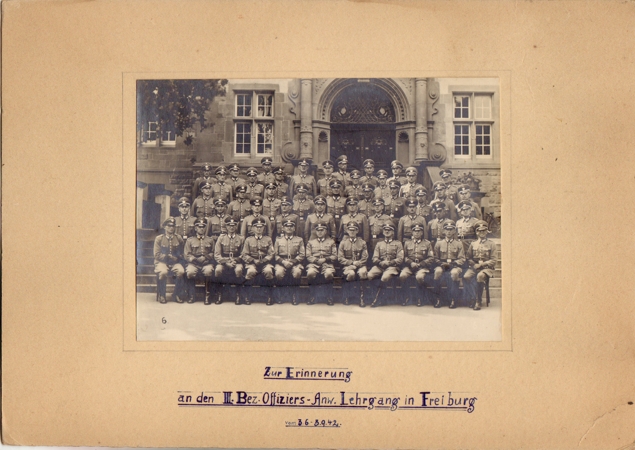 Large photo Polizeischule Freiburg 1942 Gendarmerieschule
