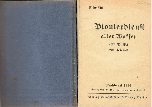 H.Dv.316 Pionierdienst aller Waffen 1936 - Image 2