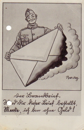 Field post card Luftwaffe Erprobungskommando Jagd-Gruppe 10