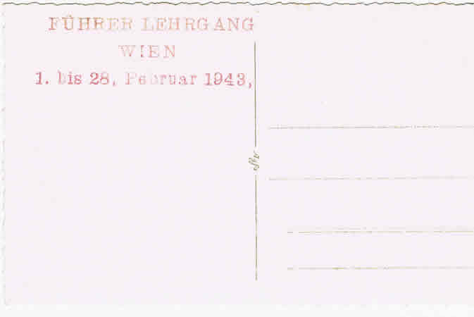 Post card photo police men Führer Lehrgang Vienna 1943 - Image 2