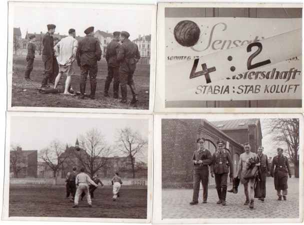 Lot 16 photos football match Luftwaffe 1940